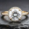 Round Cut Moissanite Ring Guide Maximum Brilliance, Perfect Balance, Timeless Appeal