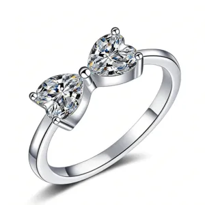 You & Me Series – Bound Hearts™ Ring (0.5CT × 2)