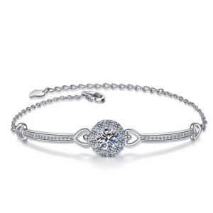 Time & Distance™ Bracelet – Moissanite Bracelet with Custom Engraving