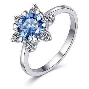 Time & Distance Series – Time & Distance™ Moissanite Ring (1CT, Multi-Color Birthstone Edition)