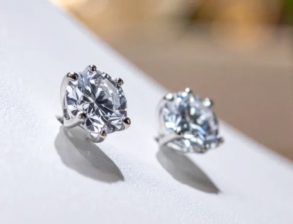 Moissanite Stud Earrings Guide Sparkle, Style, and Care