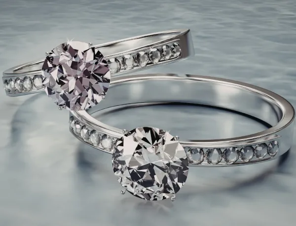 moissanite vs diamond engagement ring